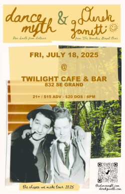 DEREK ZANETTI (of The Homeless Gospel Choir) & DANCE MYTH (Dan Smith of Listener) & GUESTS