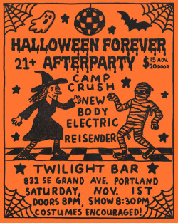 80s New Wave Halloween Bash w/ Camp Crush, New Body Electric, Reisender