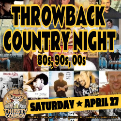 THROWBACK COUNTRY NIGHT - NO COVER