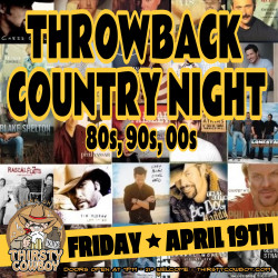 THROWBACK COUNTRY NIGHT - NO COVER