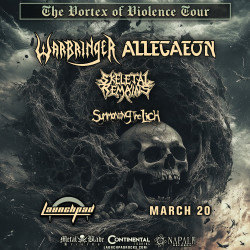 Warbringer * Allegaeon * Skeletal Remains * Summoning The Lich 