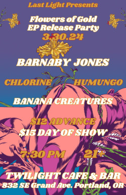 Barnaby Jones (EP Release ), Chlorine, Humungo, The Banana Creatures