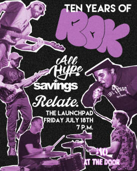 Right on Kid 10 Year Anniversary Party Flyer