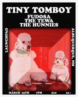 Tiny Tomboy * Fudosa * The Tewa * The Hunnies Flyer
