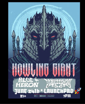 HOWLING GIANT * BLUE HERON * DONKEE SHOW Flyer