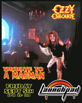 TRIBUTE TO A MADMAN - OZZY OSBORNE  Flyer