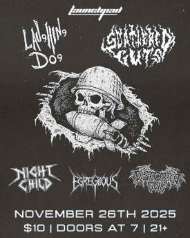 Laughing Dog * Scattered Guts * Night Child * Egregious * Distorted Evil Flyer