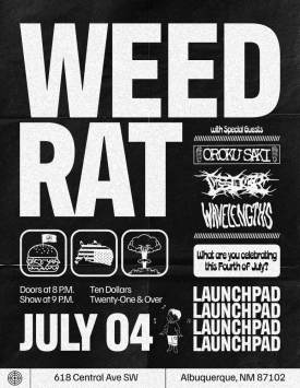 Weedrat * Oroku Saki * Esper * Wavelengths Flyer
