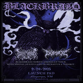 Blackbraid North American Tour 2025 Flyer