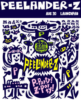 Peelander Z invades Launchpad Flyer