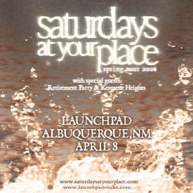 Saturdays At Your Place  Flyer
