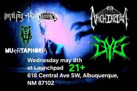 Archiactra * Eye * Inviting the Damned * Muertaphoria Flyer