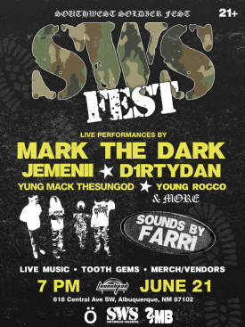 MARK THE DARK * JEMENII * D1RTYDAN * YUNG MACK THESUNGOD * YOUNG ROCCO & more Flyer