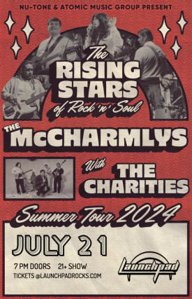 The McCharmlys & The Charities at Launchpad Flyer