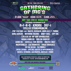 12th Annual Gathering of MCs Flyer