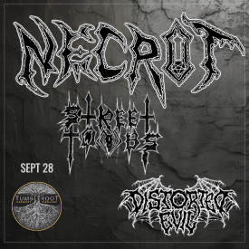 Launchpad presents Necrot at Tumbleroot Brewery in Santa Fe  Flyer