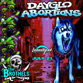 Dayglo Abortions * The Brothels  Flyer