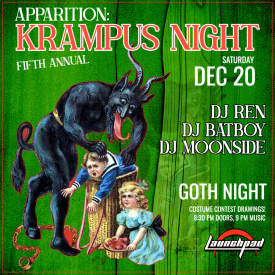 5th ANNUAL APPARITION: KRAMPUS NIGHT Flyer