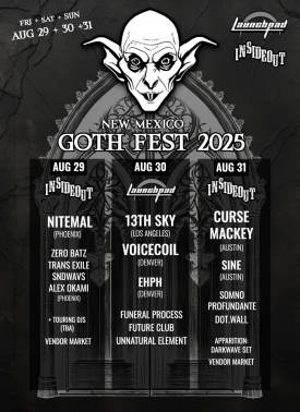 New Mexico Goth Fest 2025 - Day 2 Flyer