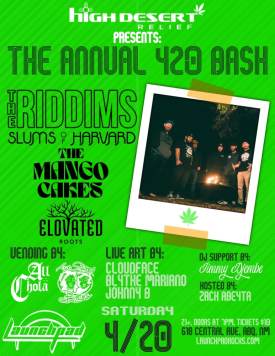 The Riddims Annual 420 Bash Flyer