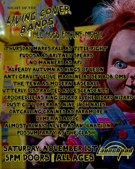 Night of the Living Cover Bands - ALL AGES ENCORE SHOW! Flyer
