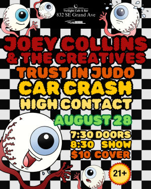 Joe Collins and The Creatives w Trust In Judo Car Crash High Contact Band