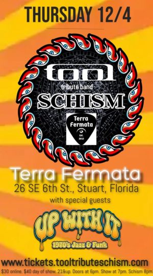 SCHISM  Tool Tribute Band Opener Up With It