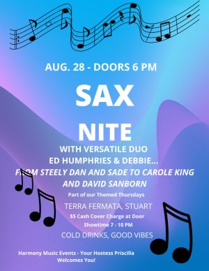 SAX NIGHT with Ed Humphries amp Debbie