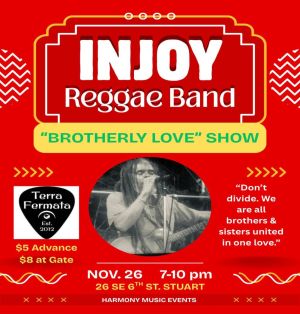 INJOY REGGAE BAND  Brotherly Love Show 