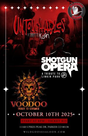 Untouchables  A Tribute to Korn  Shotgun Opera  A Tribute to Linkin Park   VooDoo  Tribute to Godsmack
