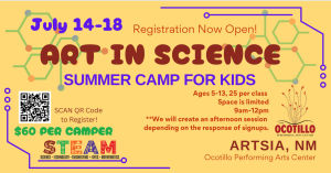 Art in Science Camp at the Ocotillo 