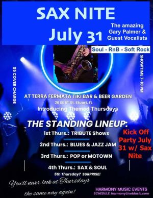 SAX NIGHT featuring Gary Palmer and special guests
