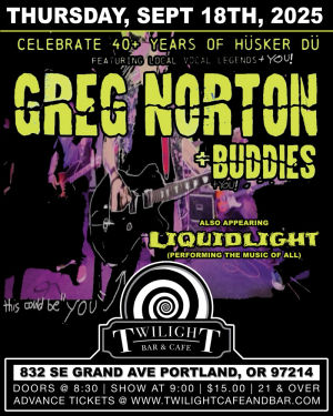 Greg Norton Hsker D Buddies  YOU w LiquidLight performing the music of ALLSing or shred with the band