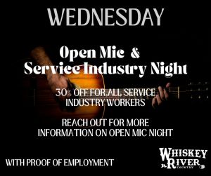 OPEN MIC NIGHT amp SEVICE INDUSTRY NIGHT