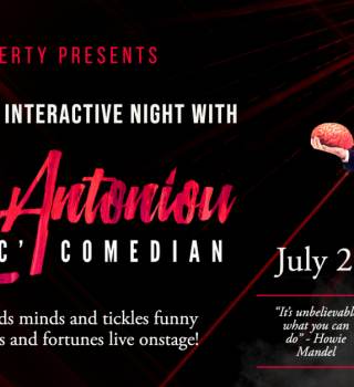 A Hilarious & Interactive Night with Mentalist/Comedian Peter Antoniou