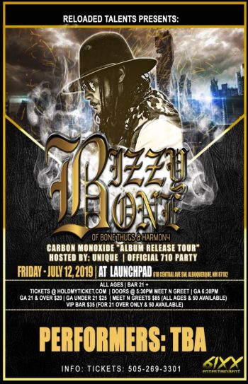 Carbon Monoxide Tour Albuquerque Launchpad 2019 07 12 19 00 00 holdmyticket