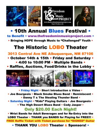 10th Annual Blues Festival Albuquerque @ The Historic Lobo ...