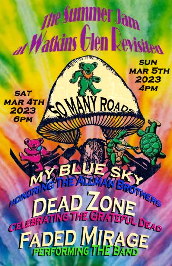 Official Grateful Dead Summer Tour 2023 Watkins Glen Summer Jam