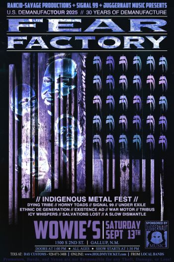 FEAR FACTORY Gallup @ Wowies Event Center 2025-09-13 13:30:00