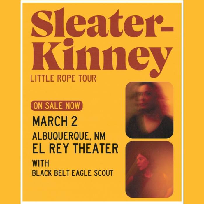 SLEATER-KINNEY -  Little Rope Tour 