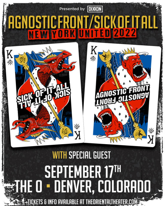 Sick Of It All + Agnostic Front