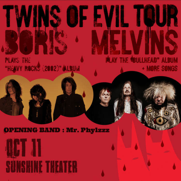Boris * Melvins - Twins of Evil Tour 
