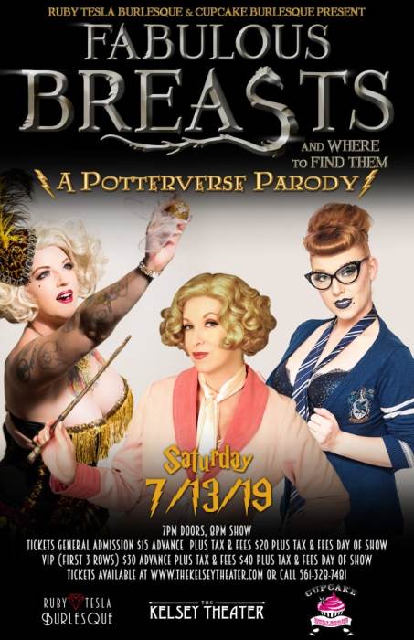Fabulous Breasts and Where to Find Them A Burlesque Tribute @ The Kelsey  Theater Lake Park, FL - July 13th 2019 8:00 pm