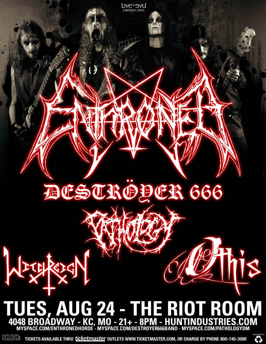Enthroned Destroyer 666 Pathology Othis Witchreign The
