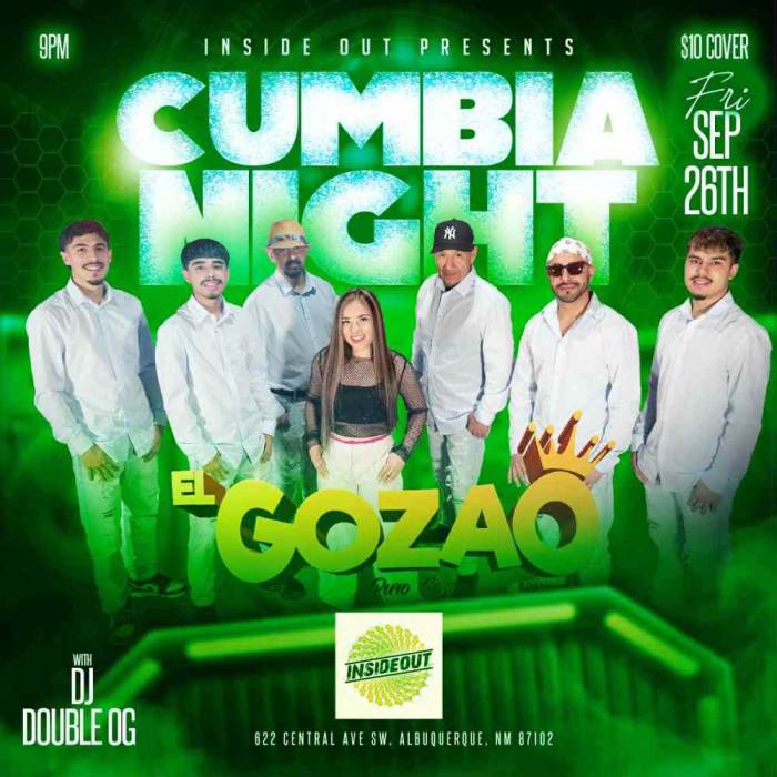 CUMBIA NIGHT  featuring  EL GOZAO * DJ DOUBLE  OG