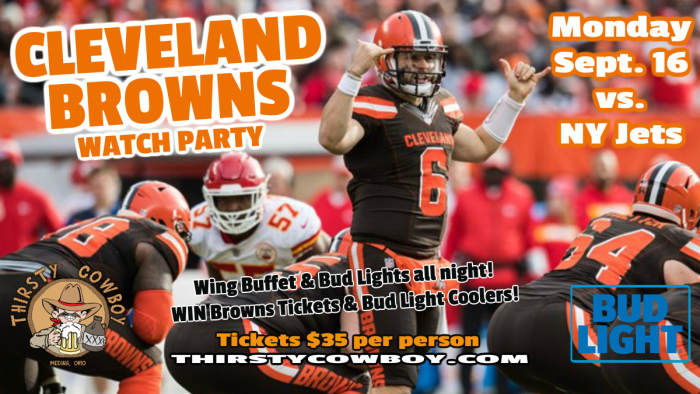 Cleveland How To Watch Browns Vs Jets Thirsty Cowboy Browns Watch