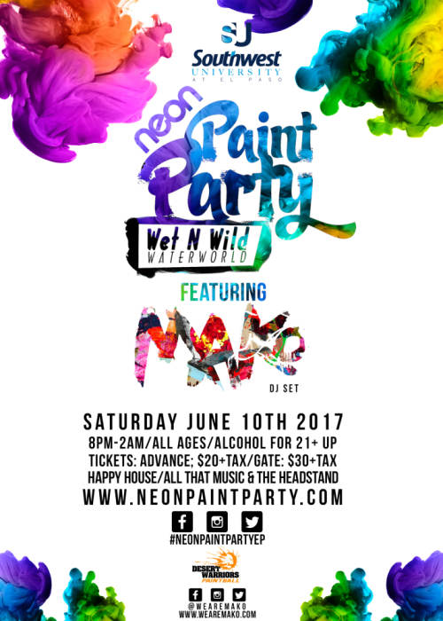 The Neon Paint Party Feat. MAKO (DJ Set) @ WET-N-WILD WATERWORLD ... The Neon Paint Party Feat. MAKO (DJ Set) @ WET-N-WILD WATERWORLD ...