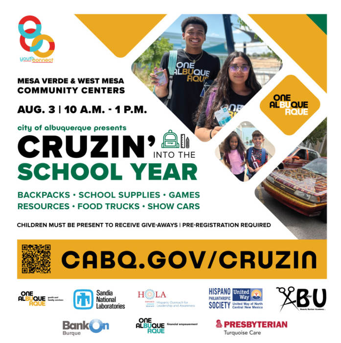 Cruzin' into the School Year! Mesa Verde Community Center Mesa