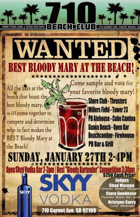 "Best Bloody Mary at the Beach" Contest Come vote for "Best Bloody Mary at the Beach" Contest Come vote for