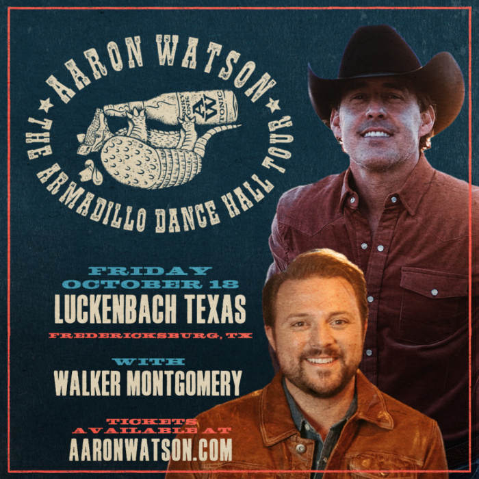 Aaron watson walker montgomery main outdoor stage luckenbach texas